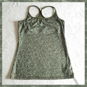 Champion Dark Green Racerback Tank Top Size Small